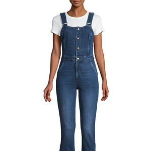 Frame Denim Button-front denim jumpsuit